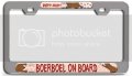 Boerboel On Board Dogs Pets Ch 3d Metal License Plate Frame Auto Suv Truck Tag Holder T26 