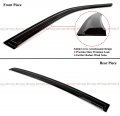 Premium Aero Black Window Visor Rain Guard Deflector Compatible For 2011-2022 Dodge Charger All Models
