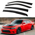 Premium Aero Black Window Visor Rain Guard Deflector Compatible For 2011-2022 Dodge Charger All Models