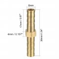 Uxcell 6mm Brass Barb Hose Fitting Straight Connector Coupler 5pcs