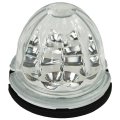 Legendary 3-1 2 Inch Watermelon Light W Ss Bezel Amber Led Clear Glass Lens 
