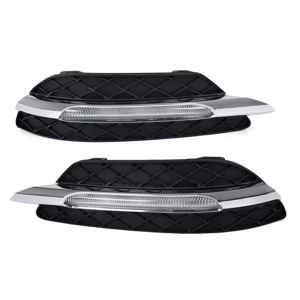 Front Bumper Grille Radiator Gloss Grid Grill For Buick Envision 2015 2016 2017 Chrome And Black Plastic Grilles 2 Piece Set