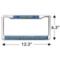 Southeastern Oklahoma State University Mascot Full Size Standard License Plate Metal Frame