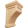 Ekena Millwork Cor04xx07flro Fluted Wood Corbels 1 W X 4 4 D 7 H Red Oak 