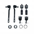 A-premium Set Of 6 Front Upper Ball Joint Inner Outer Tie Rod End Compatible With Toyota 4runner 1996-2002 Sport Utility Only