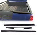 Tailgate Cover Cap For Nissan Frontier King Cab 2005 To 2014 Bed Rail Protector Caps 3 Pack 999t1-br200kc Black Polypropylene 