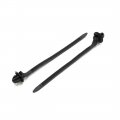 Uxcell 50 Pcs Black 11mm Hole Cable Car Boat Trailer Zip Ties Wrap Push Rivets Clips Wiring Replacement