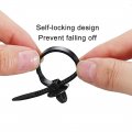 Uxcell 50 Pcs Black 11mm Hole Cable Car Boat Trailer Zip Ties Wrap Push Rivets Clips Wiring Replacement