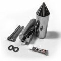 Httmt- Chrome Spike Extended Frame Slider Protector Compatible With 96-07 Yzf 600r Thundercat P N Mt290-013-cd