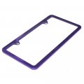 Uframe Slim Style 2 Screw Holes Stainless Steel License Plate Frame Holder Purple