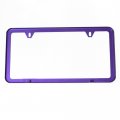 Uframe Slim Style 2 Screw Holes Stainless Steel License Plate Frame Holder Purple