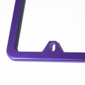 Uframe Slim Style 2 Screw Holes Stainless Steel License Plate Frame Holder Purple