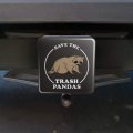 Save The Trash Pandas Raccoons Funny Humor Tow Trailer Hitch Cover Plug Insert
