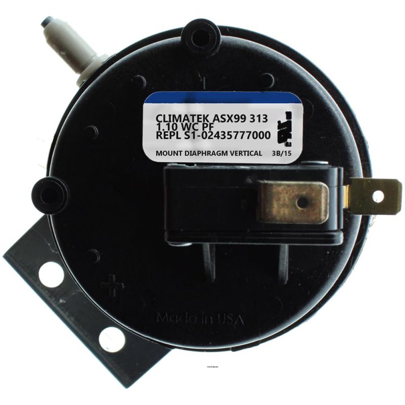 Climatek Furnace Vent Air Pressure Switch For Luxaire 024-35777-000