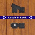 Uxcell 7 8 Flip Gate Latch Lock With Padlock Hole 3 Pack 4mm Adjustable Door For Sliding Swing Open Double Barn Wooden Fence