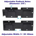 Uxcell 7 8 Flip Gate Latch Lock With Padlock Hole 3 Pack 4mm Adjustable Door For Sliding Swing Open Double Barn Wooden Fence