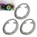 Motoparty For Polaris Slingshot Wheel Rings Dyi Kit Led S Raw Aluminum Powdercoated Gray 3 Pcs 