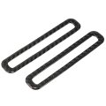 2pcs Carbon Fiber Side Air Outlet Sticker Interior Trim Accessories Ford For Mustang 2015 2016 2017 2018 2019 2020 Black 