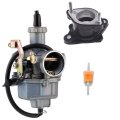 Jik Carburetor For Honda Atc185 Atc200m Atc200es Atc200e Big Red Atc 200es 200e 200m Xl100 Xr200 Carb Carburetor W Intake 
