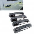 Erush Carbon Fiber Print Style Side Door Handle Cover Overlay For 2009-2018 Ram1500 2500hd Commander No Smart Buttons 