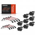 A-premium Ignition Coil Pack Compatible With Chevrolet Silverado Tahoe Express 3500 Gmc Savana 1500 2500 Classic 16-pc Set