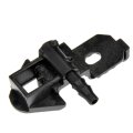 Windshield Wiper Nozzle For Freightliner Cascadia 2009 To 2012 Driver Or Passenger Side Black Plastic 0 083 In Hose Port 