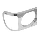 Hecasa Front Pair Headlight Bezels For Mack Cv713 Truck Light Lamp Headlamp Door Cover Trim Plastic Abs Driver Passenger Side 