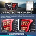 Led Tail Lights For Ford F150 2009 2010 2011 2012 2013 2014 Clear Lens Black Housing Rear Brake Parking Lamps With Wiring