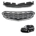 Upper Grille And Front Bumper Center Hood Set With Integrated Trim Replacement For Equinox 2016-2017 