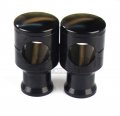 Httmt Hbs012 Smooth Black Straight 2 Rise 4 1 25 Mount Handlebar Risers For Motorcycle