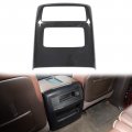 Rear Ac Air Vent Panel Trim Cover For Chevy Silverado Suburban Tahoe 2014 2017 And Gmc Sierra Yukon Black Carbon Fiber Grain 