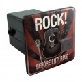 Rock Before Entering And Roll Music Guitar Tow Trailer Hitch Cover Plug Insert