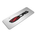 Chevrolet Corvette C6 Z06 In 3dlogo 12 X 4 25 European Look Chrome Half-size Stainless Steel License Plate Official Licensed 