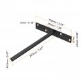 Shelf Brackets 4pcs 8 Metal Hidden Floating Bracket Round Invisible Support Nail For Wood Shelves Storage Rack Furniture