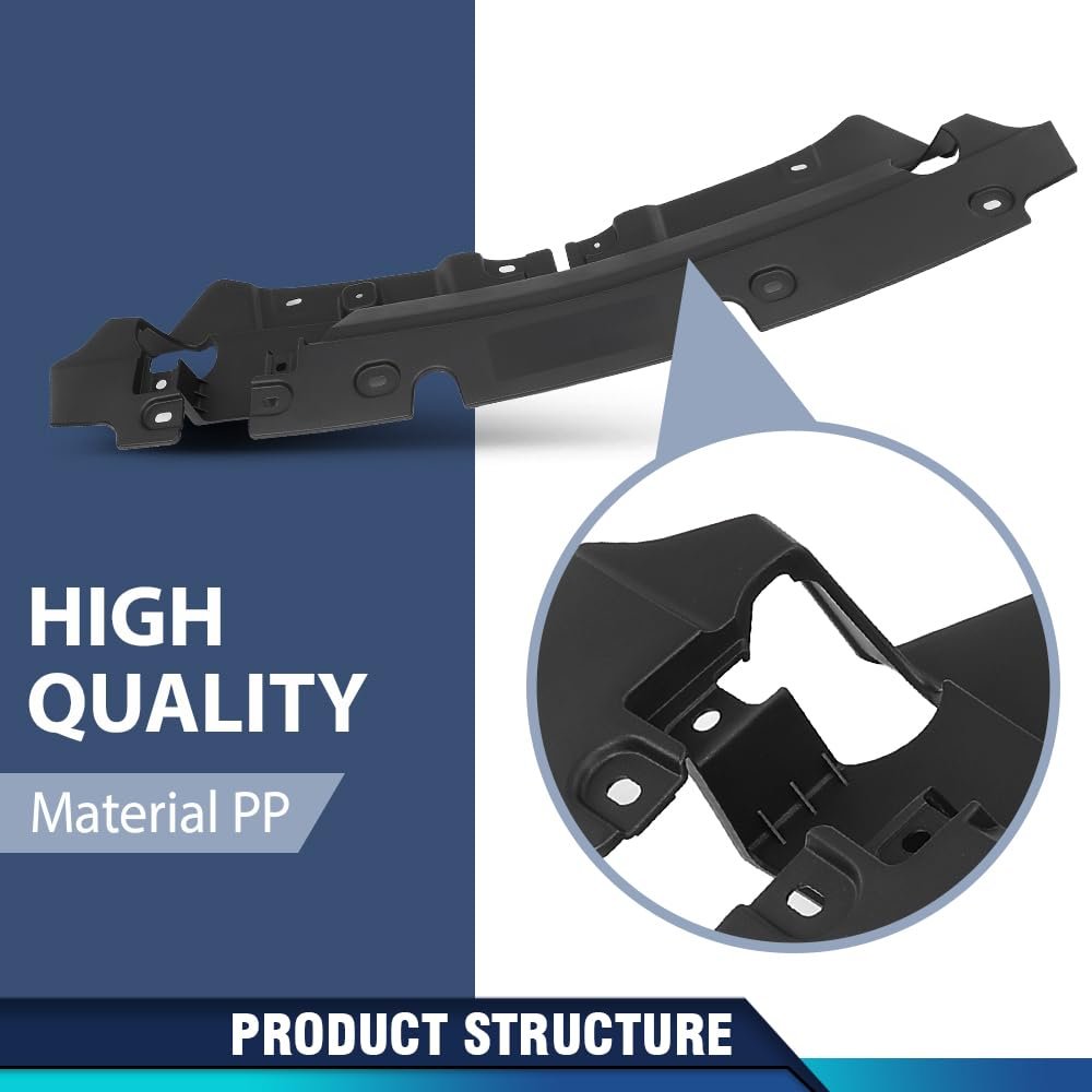 Radiator Support Cover Upper Air Deflector For Ford Escape 2017 2018 2019 Gj5z16a238a Fo1224126 Black Pp Plastic