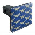 Wonder Woman Movie Blue Logo Pattern Tow Trailer Hitch Cover Plug Insert For 1 25 In Receivers Durable Black Abs Plastic With