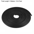 Uxcell Foam Rubber Seal Weather Strip 6mm Diameter 5 Meters Long Black