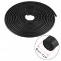 Uxcell Foam Rubber Seal Weather Strip 6mm Diameter 5 Meters Long Black