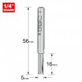 Trend Professional Straight Two Flute Router Cutter Bit 1 4 Inch Shank3 64 Cut Diameter Diameters From 5 To 1 2 Tungsten