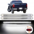 Ocpty Marker Lights 2pcs White Side Bulbs 2x Red Replacement Fit For Truck Bus Boat Suv Atv Trailer Indicator Light Total 4 Pcs