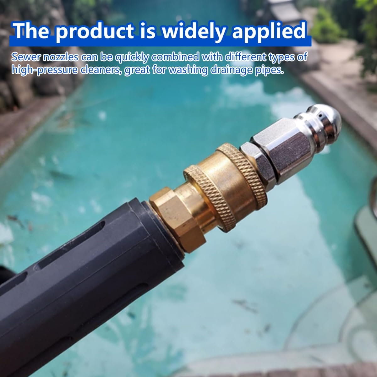 Jetter With 1 4 Quick Plug 2x Connect Can Be Quickly Attached To A Pressure Washer Hose For Wildly Use