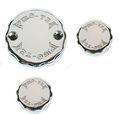 Pro-tek Rck-250c Chrome Front Rear Brake Clutch Fluid Reservoir Caps 