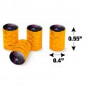 Black Dragon Castle Valve Stem Caps For Tire Rim Wheel Aluminum Yellow