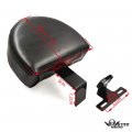 Httmt Sbb044- Black Driver Backrest Easy On Off Compatible With H-d 1993-2006 Heritage Softail