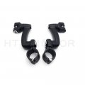 Httmt Mt216-086- Black 360 Degree Adjustable Highway Peg Mounting Kit Compatible With Any Bike Equipped Inch 1 25mm Front