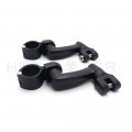 Httmt Mt216-086- Black 360 Degree Adjustable Highway Peg Mounting Kit Compatible With Any Bike Equipped Inch 1 25mm Front