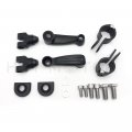 Httmt Mt216-086- Black 360 Degree Adjustable Highway Peg Mounting Kit Compatible With Any Bike Equipped Inch 1 25mm Front