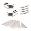 Sizver Super Combo Chrome Mirror Covers Handle Polished Stainless Steel Pillar Posts For 2007-2016 Gmc Acadia 