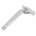 Uxcell Stainless Steel Casement Window Locking Handle Grip Left Hand Silver Tone 2pcs