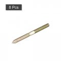 Uxcell M10x120mm Hanger Bolts 8pcs Double Ended Thread Dowel Screws For Wood Furniture